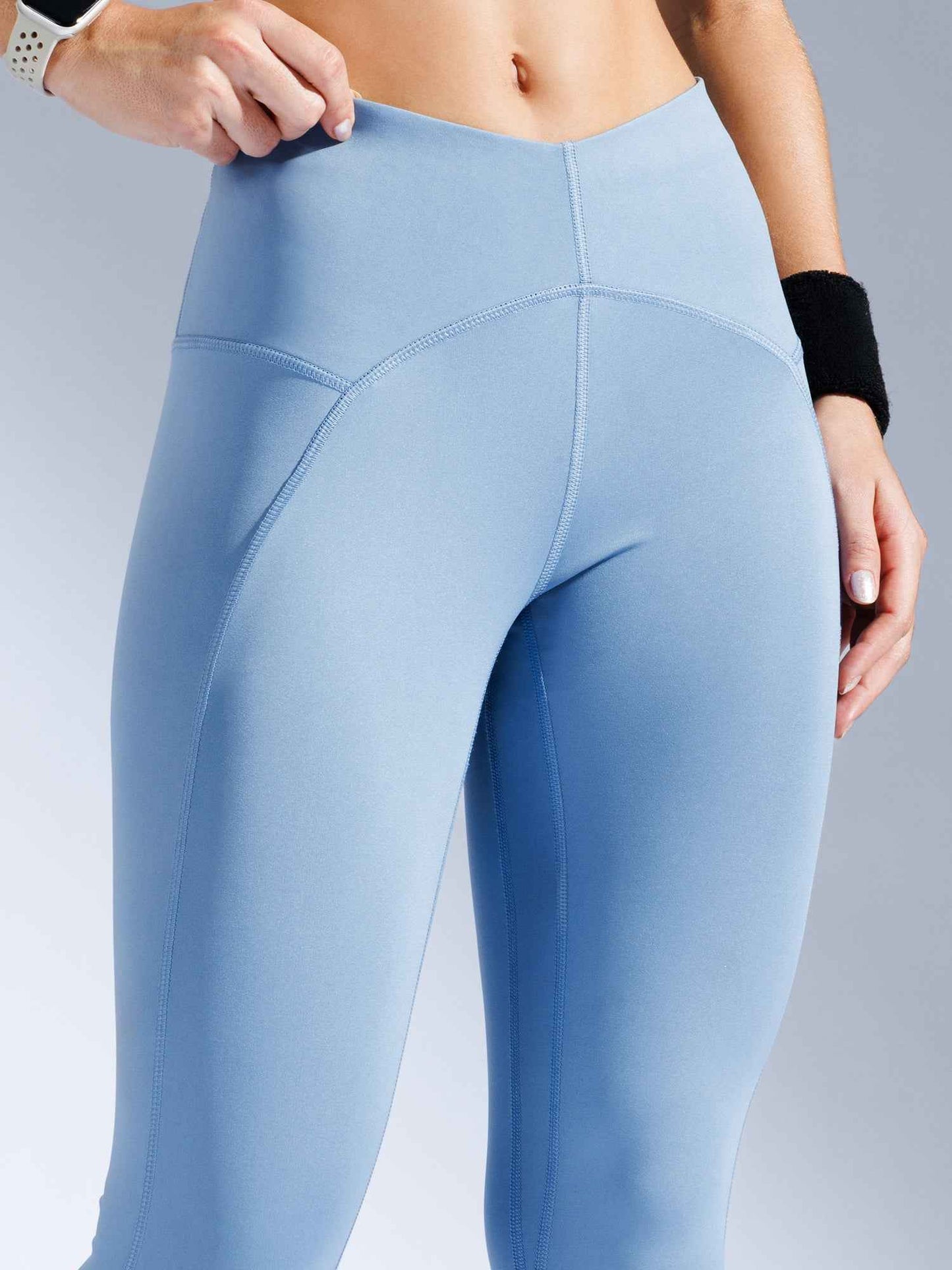Elevate Fit Legging – Seamless High Waist Active Leggings Pitch Blue