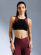 Elevate Fit Sports Bra – Seamless Medium Support for Gym Mulled wine