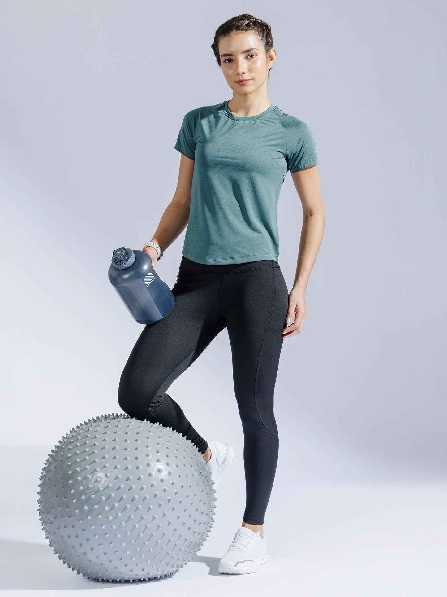 Cloud Stride Tee – Soft Active T-Shirt for Women Forest Green