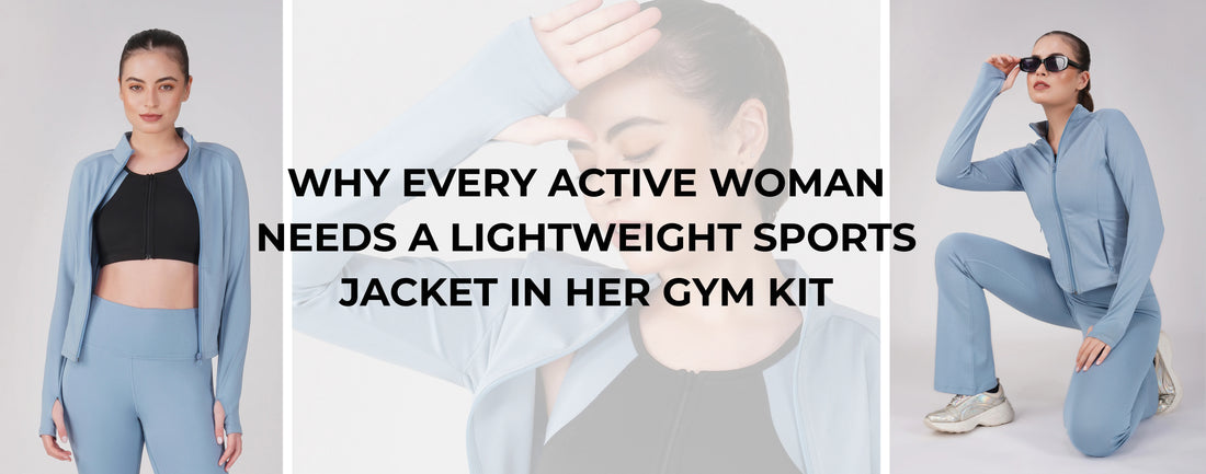 Lightweight Sports Jacket for women in her gym kit