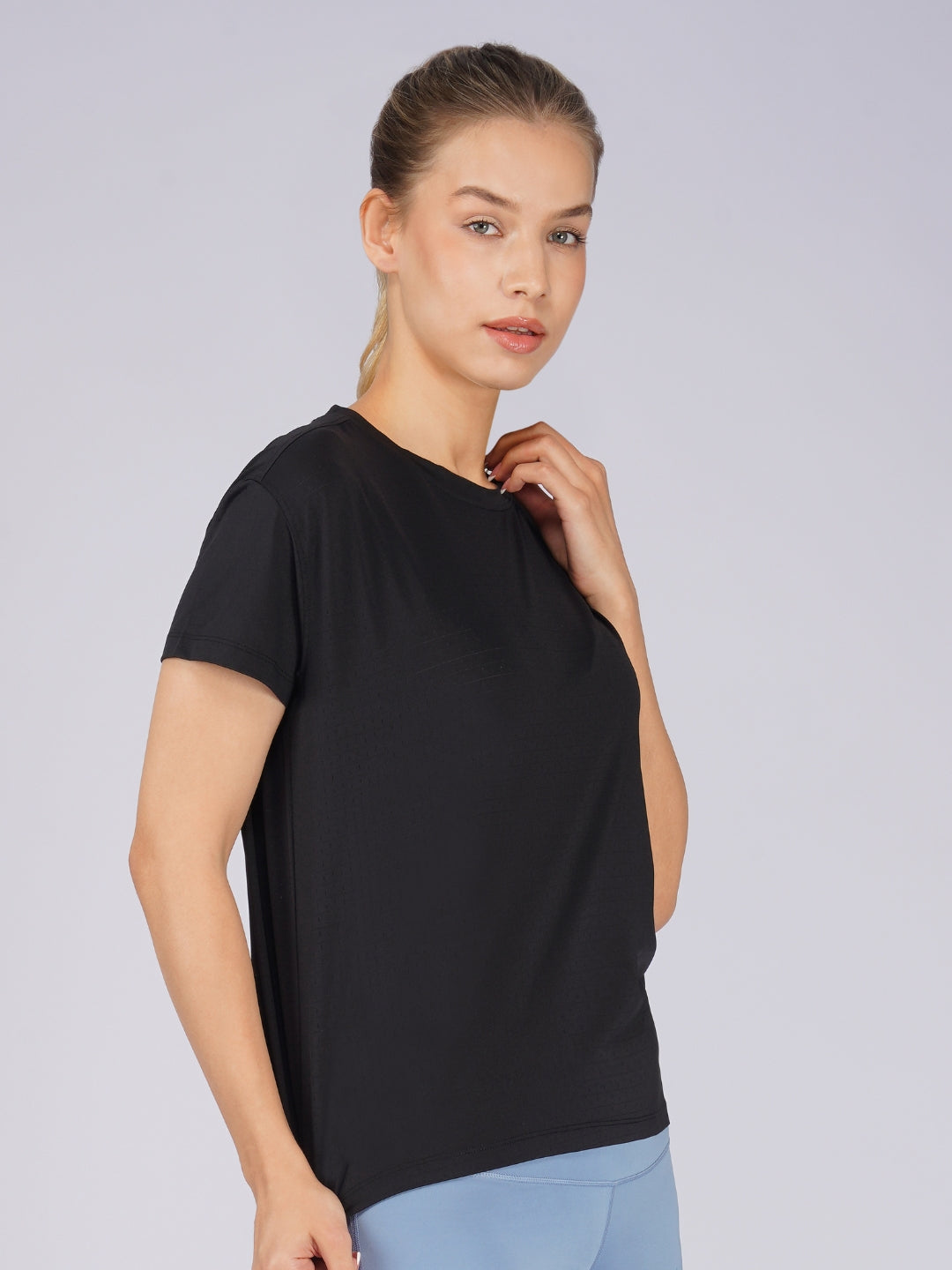 Flow Fit Tee Black