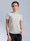 Momentum Tee – Women’s Lightweight Gym T-Shirt Sand Grey