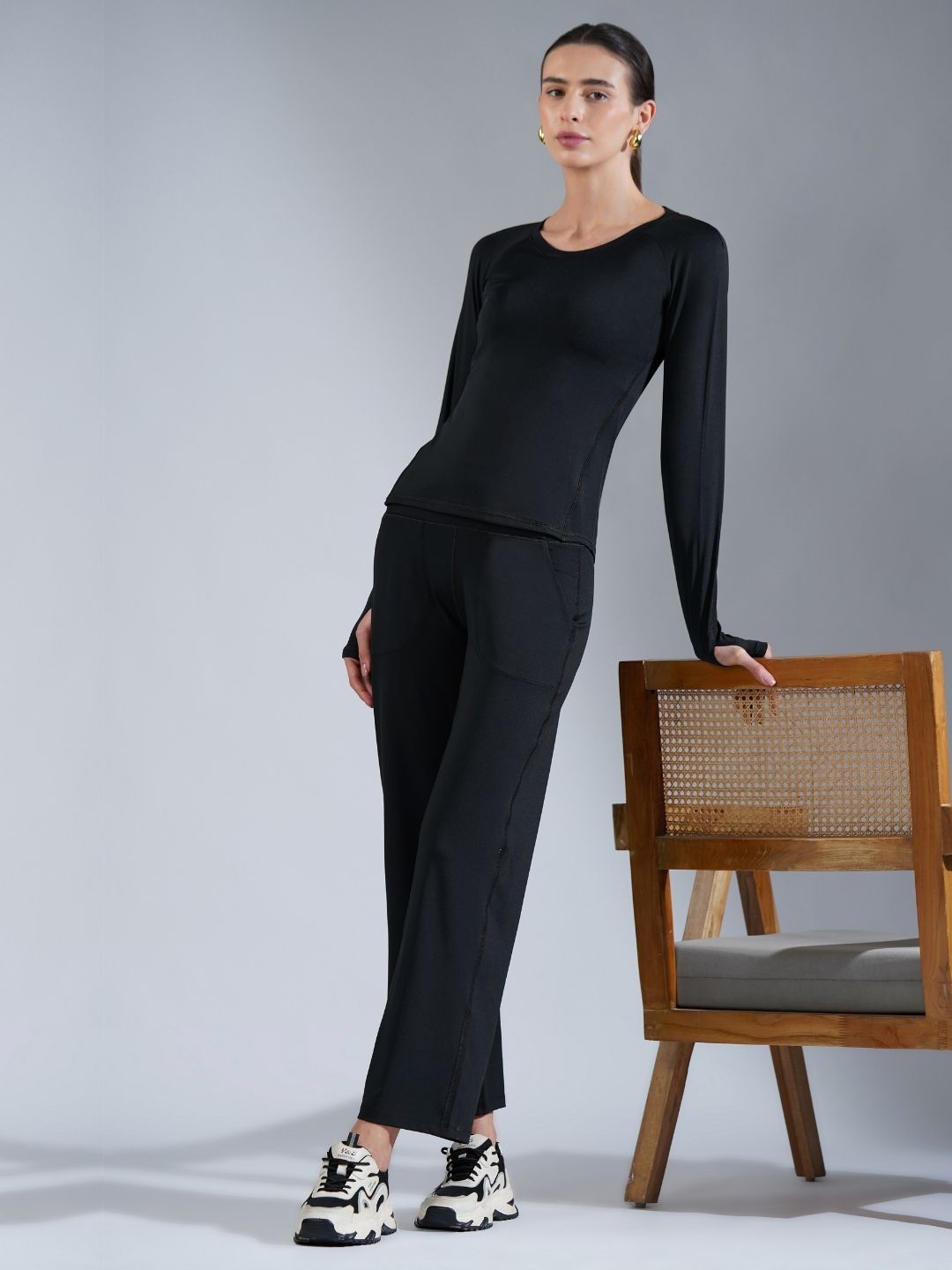 Core Compression full sleeve- Peach Black