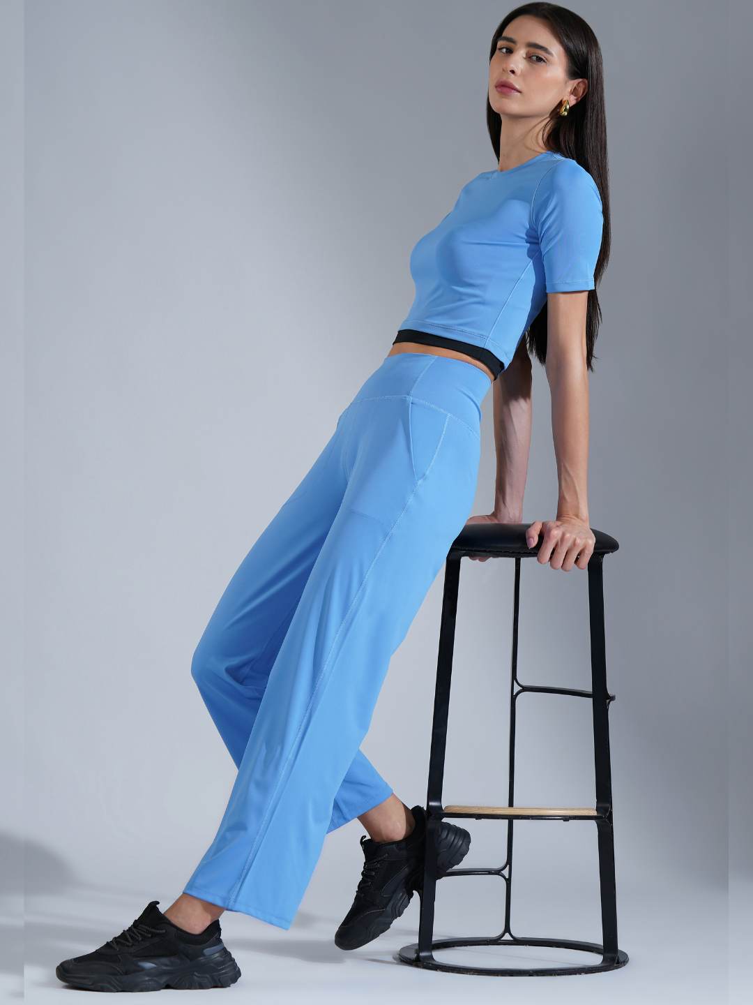 Soft focus pant- Black Sky Blue