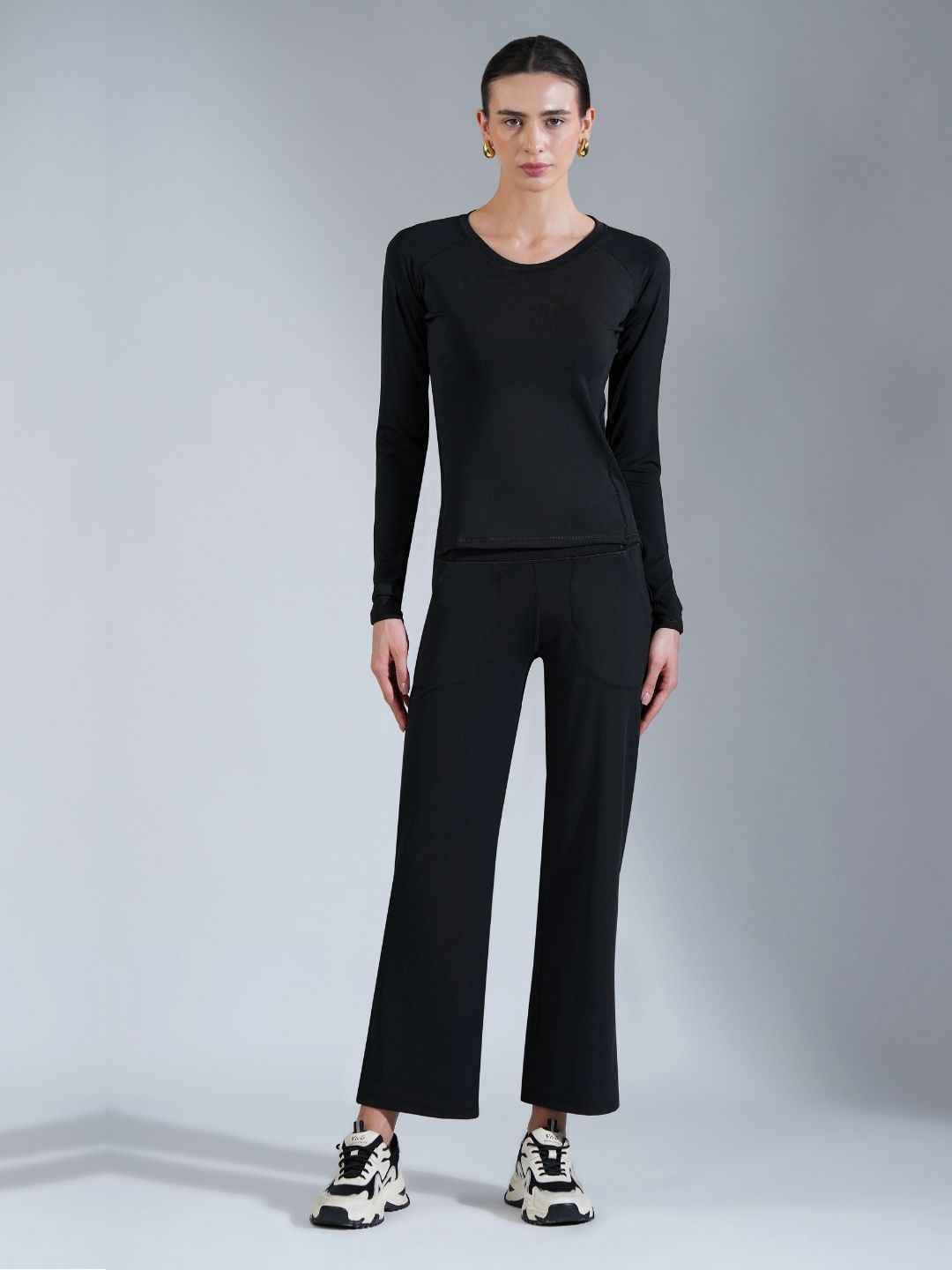 Core Compression full sleeve- Peach Black