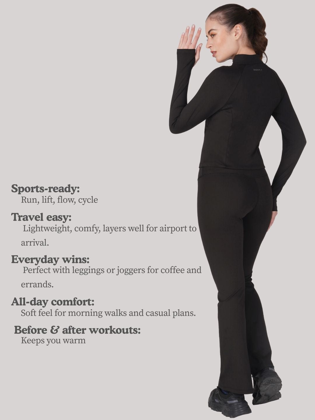 Cloud Sports Jacket Black