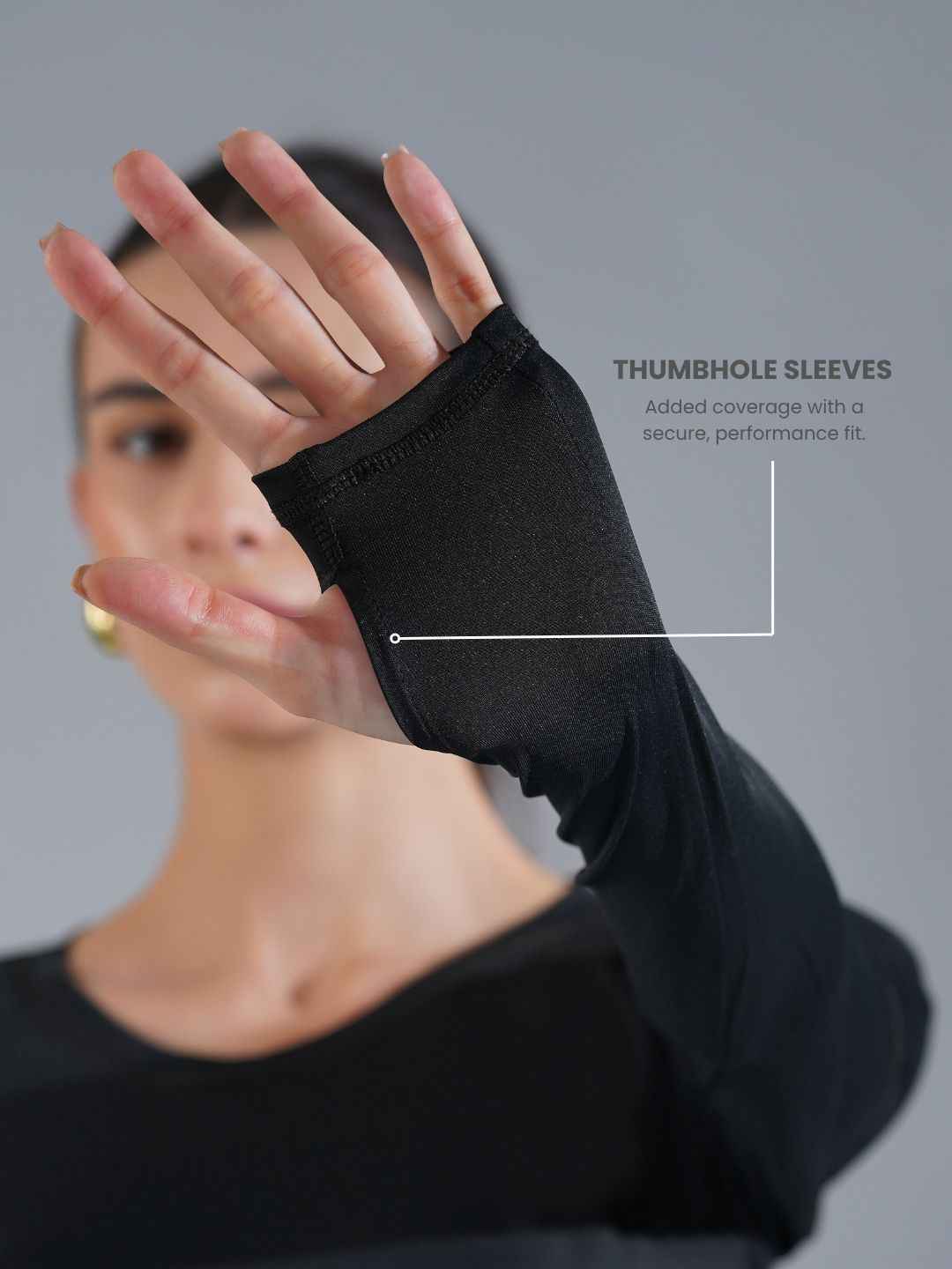Core Compression full sleeve- Peach Black