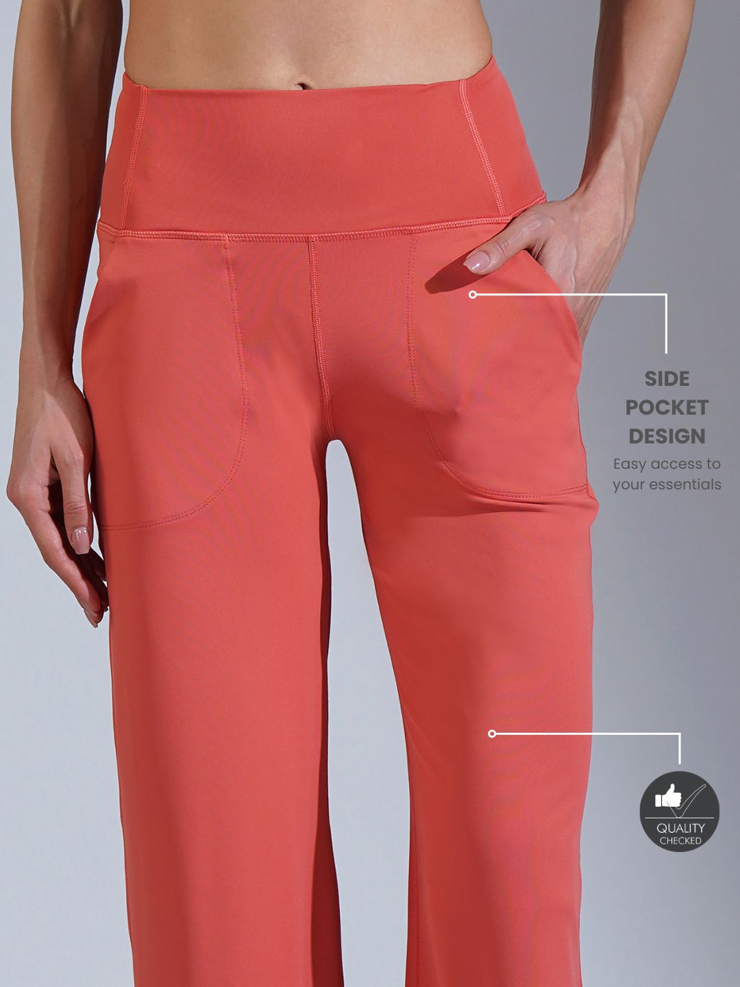 Soft focus pant- Black Peach