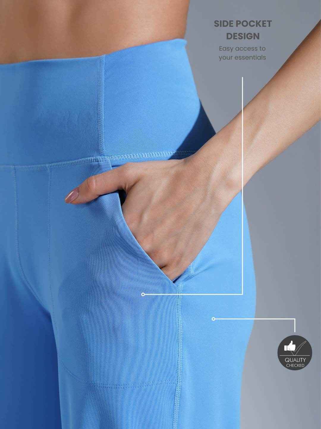 Soft focus pant- Black Sky Blue