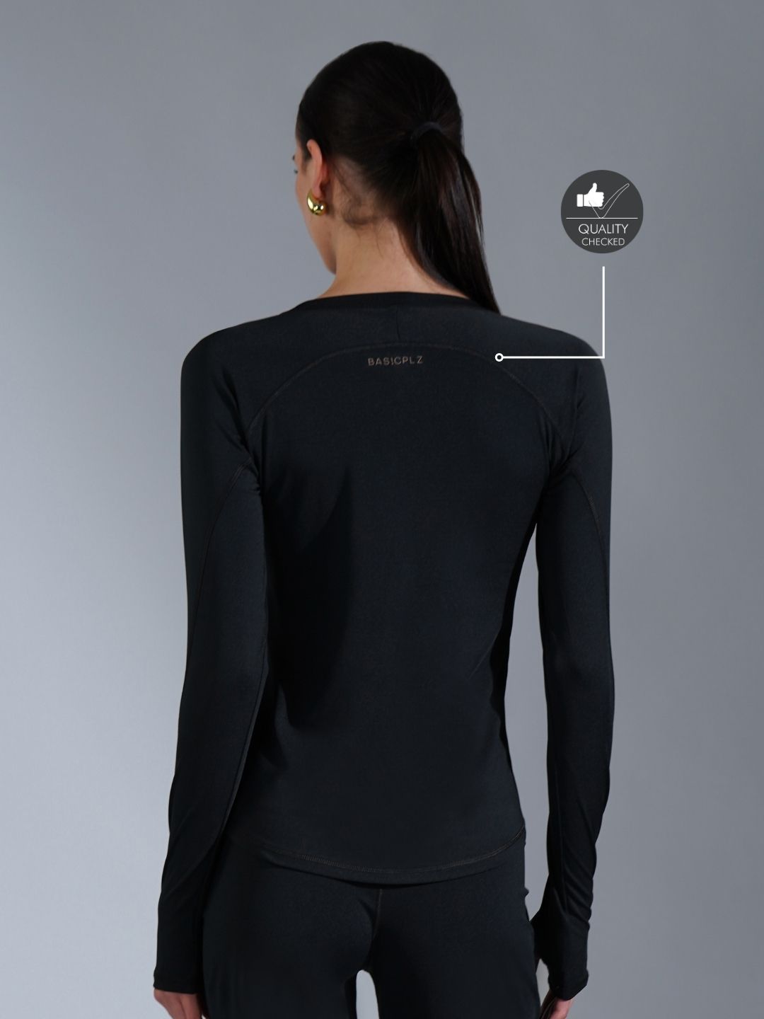 Core Compression full sleeve- Peach Black